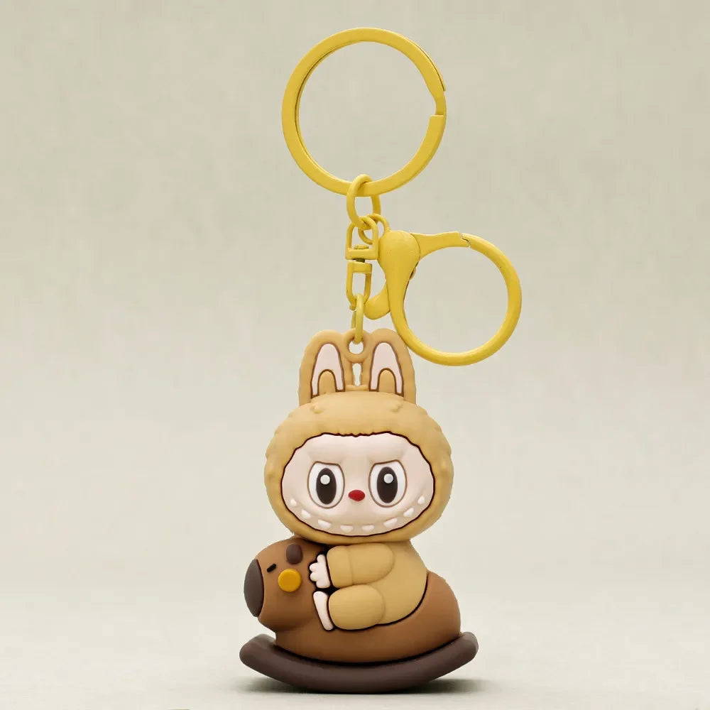 Mini Chaveiro Cabeça Labubu