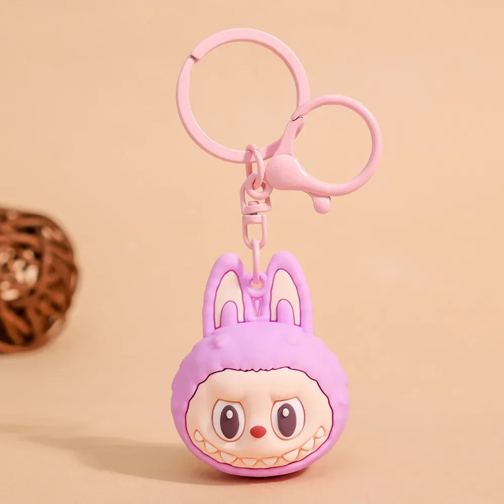 Mini Chaveiro Cabeça Labubu