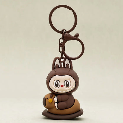 Mini Chaveiro Cabeça Labubu